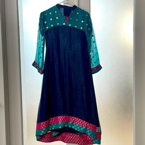 3 pc long dress with dupatta